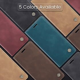 telefoon hoesje Voor iPhone 16 Pro Max Plus iPhone 15 Pro Max Plus iPhone 14 13 12 11 Pro Max Plus Mini Flip cover met standaard Magnetisch Kaartsleuf Retro TP thumbnail 2