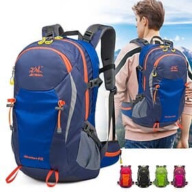 36-55 L Daypack Rucksack Zipper Multi Pocket - Wearable Durable Outdoor Hiking Camping Military Nylon Black Blue Orange thumbnail 2