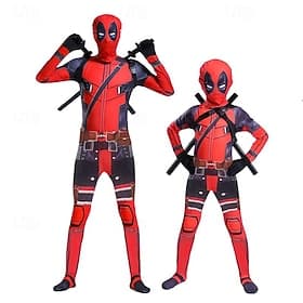 Supervillain Superhero Cosplay Costume Bodysuits Boys' Adults Kids Carnival Masquerade Party / Evening