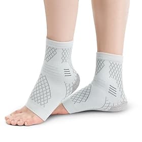 enkelbrace voor verstuikte enkel, boogondersteunende compressiekousen voor vrouwen en mannen, achillespeesontsteking brace wraps voor plantaire fasciitis, verl