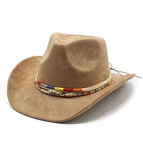 Men's Sun Hat Cowboy Hat Fedora Trilby Hat Black Camel Woolen Vintage Style Fashion 18th Century State of Texas Daily Theme Party Solid / Plain Color Sunscreen thumbnail 3