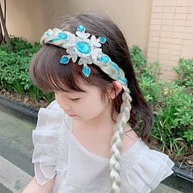 Kids Girls' Hair Accessories Active Sweet Party Birthday Snowflake Pink Blue