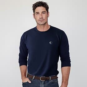 Men's 100% Cotton T Shirt Ombre Graphic Crew Neck Training Outdoor Long Sleeve Crewneck Clothing Apparel Elegant Warm Vacation Vintage