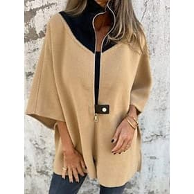 Women's Winter Coat Winter Jacket Outdoor Street Daily Fall Winter Regular Coat Regular Fit Warm Breathable Comtemporary Stylish Jacket Long Sleeve Solid Color thumbnail 2