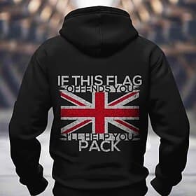 Men's UK Flag / National flag Hoodies Sweatshirt Fashion Long Sleeve Crew Neck Holiday Streetwear Blue Black Green Gray Drawstring Fall Winter Designer S M L X