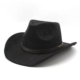 Men's Sun Hat Cowboy Hat Fedora Trilby Hat Black Camel Woolen Vintage Style Fashion 18th Century State of Texas Daily Theme Party Solid / Plain Color Sunscreen thumbnail 2