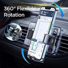 Support de téléphone pour évent de voiture Type de boucle Rétractable Support de téléphone pour Automatique Compatible avec Tous les téléphones portables Acces