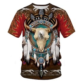 T-shirt Anime 3D Rétro Vintage Tee-shirt Rétro 3D Couleur mixte pour Homme Unisexe Adulte Impression 3D  pour Carnaval