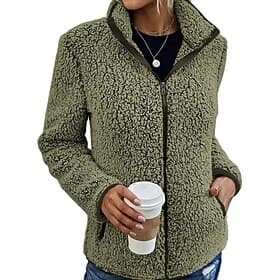 Women's Winter Coat Winter Jacket Outdoor Street Daily Fall Winter Regular Coat Regular Fit Warm Breathable Comtemporary Stylish Jacket Long Sleeve Solid Color