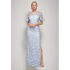 Sheath Column Floor Length Wedding Guest Dress Formal Dresses Evening Gown Mother of the Bride Dress Sleeveless Jewel Neck Elegant Luxurious Wedding Guest Wedd