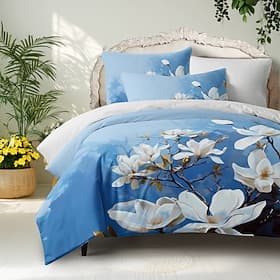 Chinese Scenery  Series Landscape Pattern Duvet Cover Set Comforter Set,printed Boho Comforter Cover Cotton Bedding Sets With Envelope Pillowcase,  Room Decor