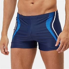 Men's Swim Shorts Swim Trunks Patchwork Quick Dry Comfortable Breathable Swimwear Bottoms Surfing Beach Water Sports Summer