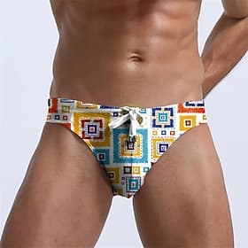 Per uomo Costume da bagno Costume da Bagno Stampato Coulisse Asciugatura Rapida Confortevole Traspirante Costume da Bagno Pantaloni Surf Spiaggia Sport Acquati