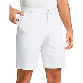 Men's Shorts Dress Shorts Summer Shorts Golf Shorts Pocket Straight Leg Plain Quick Dry Breathable Knee Length Outdoor Business Daily Fashion Casual / Sporty B