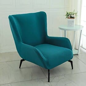 Housses de chaise à oreilles très extensibles Housses de fauteuil à dossier haut en jacquard 1 pièce Housse de canapé simple moderne Protecteurs de meubles lav