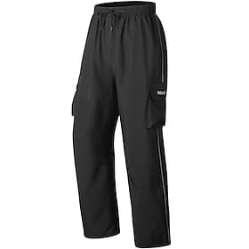 Men's Cycling Pants Bike Pants Solid Color Bike Pants / Trousers Bottoms with 3 Rear Pockets Waterproof Reflective Strips Sports Black Clothing Apparel