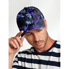 Cool Artistic Floral Print Baseball Cap - Fashionable and Trendy Style - For Outdoor Lovers and Daily Wear