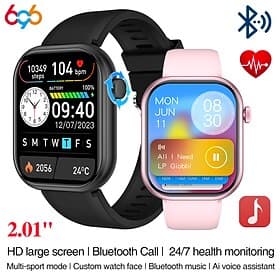 696 G20PRO Smart Watch 2.01 inch Smartwatch Fitness Running Watch Bluetooth Pedometer Call Reminder Sleep Tracker Compatible with Android iOS Unisex Hands-Free