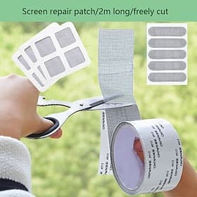 1pc 5cm  200cm Screen Window Screen Door Repair Patch Door And Window Water Hole Repair Joint Anti Grain Patch Hole Mesh Window Screen Repair Patch Mosquito Ne