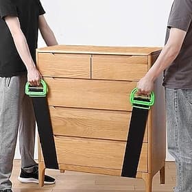justerbar løftestropp møbler flyttestropper for møbler, bokser, madrasser, byggematerialer og tunge, støtter opp til 220 lbs