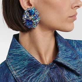 Women's Stud Earrings Geometrical Precious Statement Sweet Imitation Diamond Earrings Jewelry Pink / Blue For Wedding Party 1 Pair