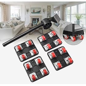 Furniture Mover with Wheels  Lifter Set 360 Swivel Casters 880lbs Capacity Furniture Dolly for Moving Heavy Furniture Refrigerator Sofa Cabinet