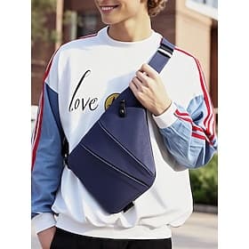 Wasserdichte, diebstahlsichere Umhängetasche für Herren – modische Crossbody-Brusttasche, leichte Umhängetasche, geeignet für Reisen, Arbeit und den täglichen