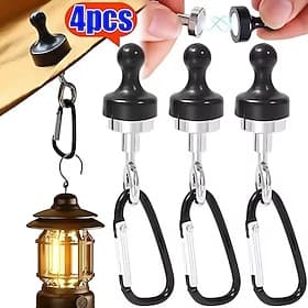 4 stücke Outdoor Camping Starke Magnethaken Zelt Baldachin Karabiner Bergsteigen Schnalle Magnet Aufhänger Camping Licht Haken Zubehör