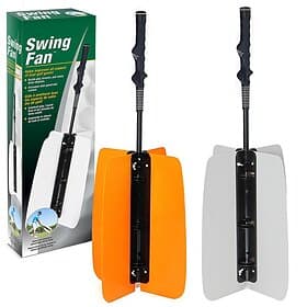 Golf Swing Fan Training Aid - Wind Resistance Practice Tool for Golf Instruction, Arm Strength Trainer for Personal Improvement