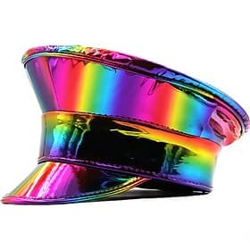 Pride Rainbow Rainbow Hat Visor Cap Adults' Unisex Military Pride Parade Pride Month Halloween Carnival Easy Carnival Costume