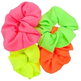 Retro Vintage 1980s Hair Accessories Scrunchies Disco Solid Color Fancy Dress Women's Halloween Carnival Pride Parade Pride Month Adults' Headwear