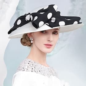1950s Retro Vintage Derby Hat Fancy Dress Women's Valentine's Day Derby Ascot Horse Racing Festival Adults' Hat