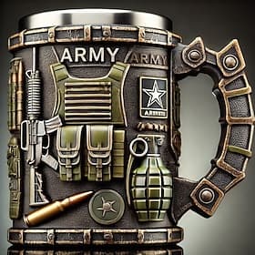 United States 250th Anniversary Military Commemorative Mug, Patriotic 4th of July Independence Day Veterans Day Gift for Men U.S. Marine Corps Collector's Mug