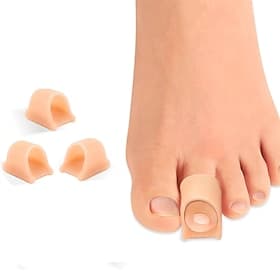 Hammer Toe Corrector 6 Pack Toe Spacers Toe Straighteners for Curled Toes Bunion Corrector for Preventing Rubbing Relieve Pressure