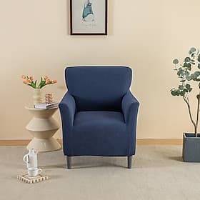 Housse extensible imperméable pour fauteuil, housse lavable et élastique pour canapé une place, protection intégrale facile à installer
