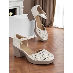 scarpe mary jane vintage da donna con tacco a blocco basso e cinturino regolabile – comode scarpe da donna con tacco a blocco basso e cinturino regolabile per