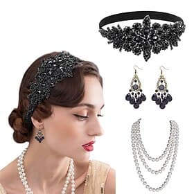 1920s The Great Gatsby Flapper Headband The Great Gatsby Feather Retro Sparkling Glitter Crystal / Rhinestone Fancy Dress Women's Carnival Valentine's Day Masq