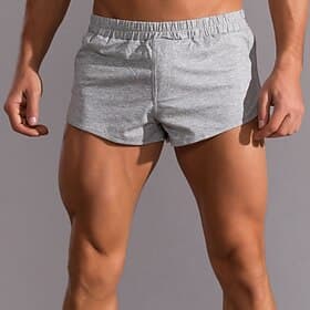 Men's Shorts Summer Shorts Casual Shorts Pocket Elastic Waist Plain Comfort Breathable Short Casual Daily Classic Casual Black Light Grey