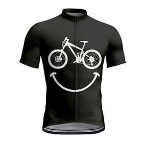 Men's Cycling Jersey Graphic Geometric Short Sleeve Bike Tee Tshirt Jersey Top with 3 Rear Pockets UV Resistant Quick Dry Front Zipper Reflective Strips Sports