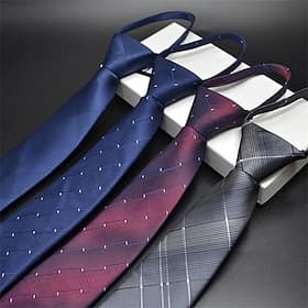 Men's Neckties Modern Contemporary Jacquard Classic Geometic Wedding Party Daily Wear