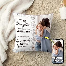 Custom Pillow Cover Add your Image Best Gifts Personalized Gift Photo Design Picture Fashion Casual Pillowcase Cushion Cover 1pc Custom Made To Loved Daughter