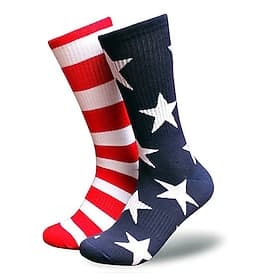 250 aniversario EE.UU. Calcetines y Medias Bandera de USA Casual Adulto Hombre Mujer Semiquincentenario Mascarada Día de la Independencia Casual Festival Disfr