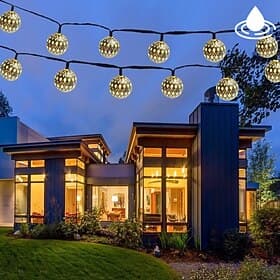 Solar Moroccan String Lights LED Globe Fairy Lights Outdoor Waterproof 6/7/12m 8 Lighting Modes IP65 Waterproof Ball Light  Wedding Party Garden Holiday Decora