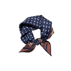 Male Square Scarf Formal Outdoor Vacation Dark Brown Wine Scarf