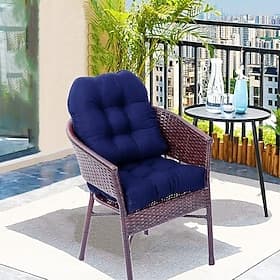 Outdoor Chair Seat Cushions Waterproof Set of 2, 19 X 19U-Shaped Patio Chair Cushions for Patio Furniture Chairs Home Garden Decoration