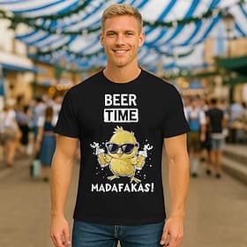 T-Shirt Grafikdrucke Bayerisch Streetstyle T-Shirt Ärmel Grafik für Herren Erwachsene Heißprägen  für Oktoberfestbier Alltagstauglich