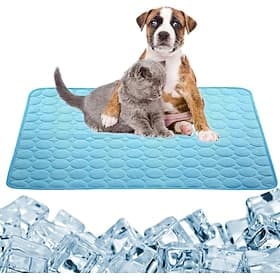 Tapis rafraîchissant pour chien - lit rafraîchissant instantané pour chien chats non toxiques tapis rafraîchissant antidérapant lavable en machine pour l'intér