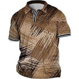 Men's Plus Size Polo Shirt Big and Tall Graphic Prints Turndown Print Short Sleeve Spring  Summer Sports Fashion Streetwear Designer Outdoor Street Tops thumbnail 2