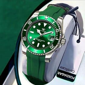 901 Casual Men's Watch – Luminous Waterproof Wristwatch with Soft Silicone Strap and Date Display