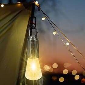 Outdoor Camping Hanging Type-C Charging Retro Bulb Light, Rechargeable Tungsten Light Camping Lights Bulbs for Tent